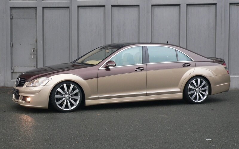 two-tone luxury sedan