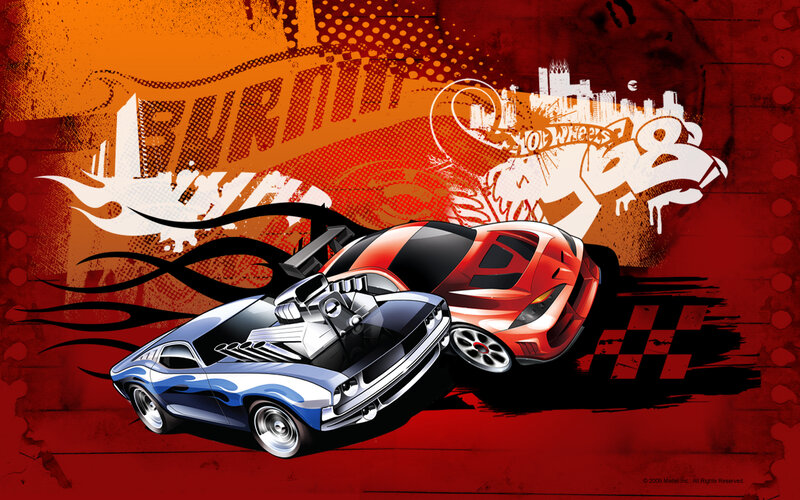 Two Toy Cars Racing