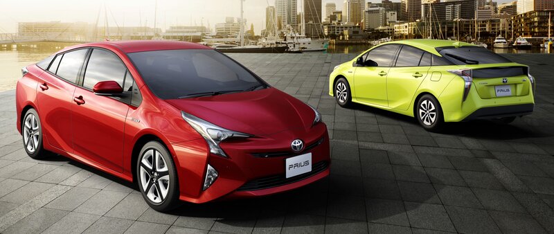 Two Toyota Prius Cars