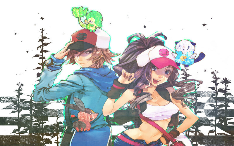 Two Trainers with Pokémon
