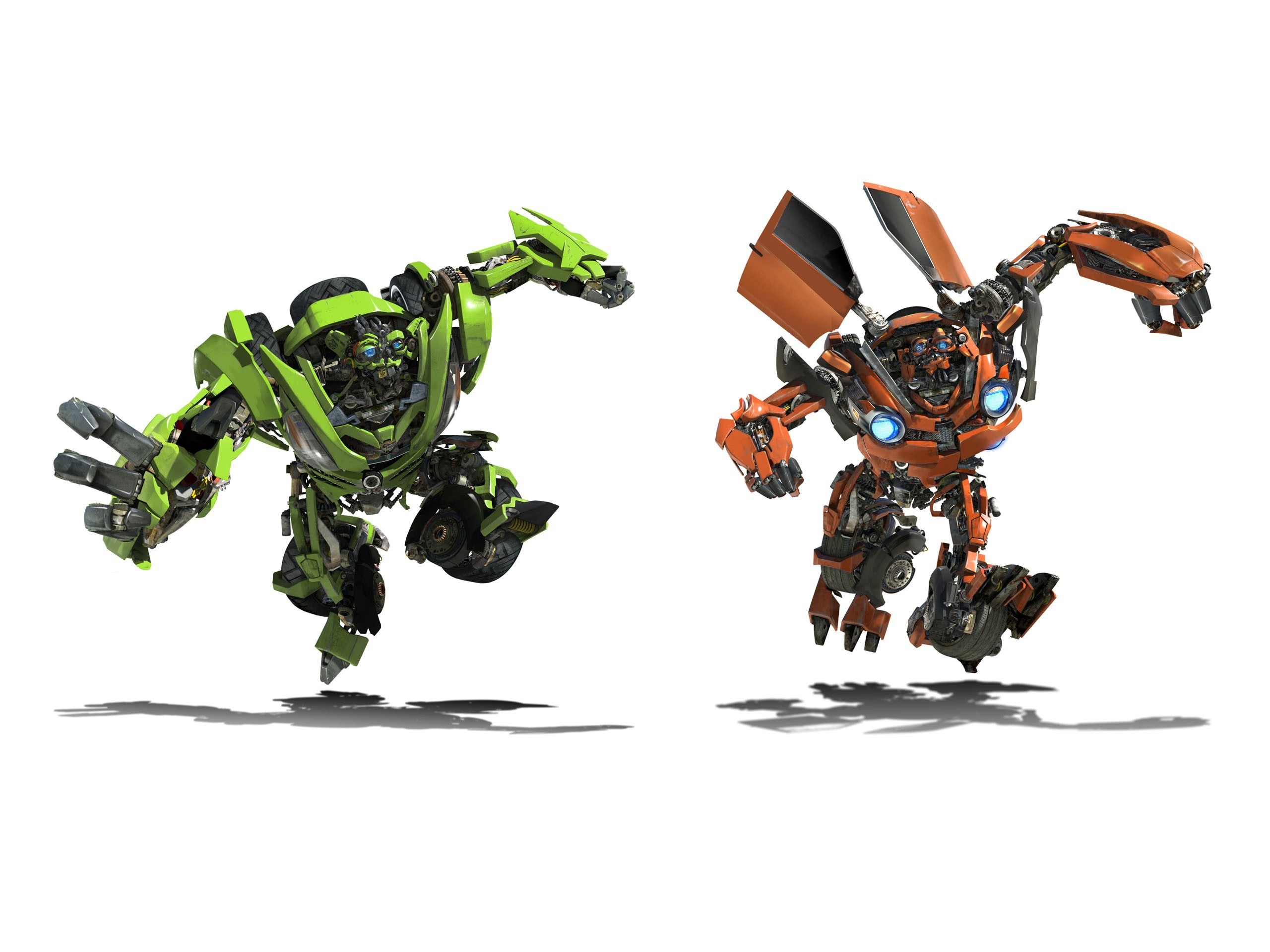 Two Transformers in action poses