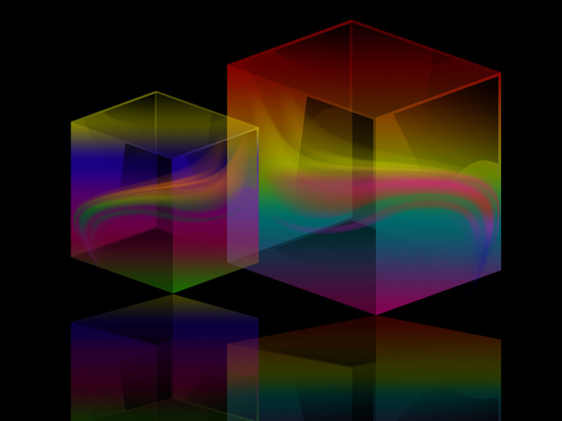 Two Transparent Cubes