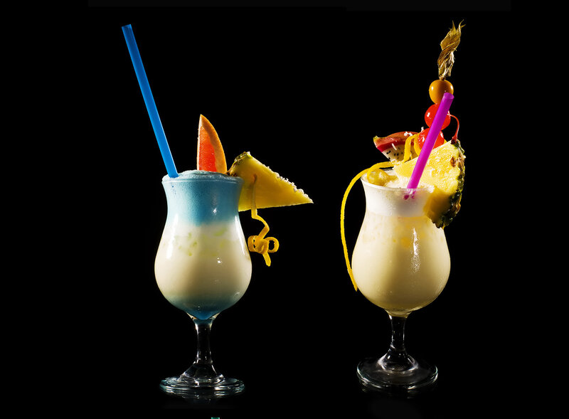 Two Tropical Cocktails