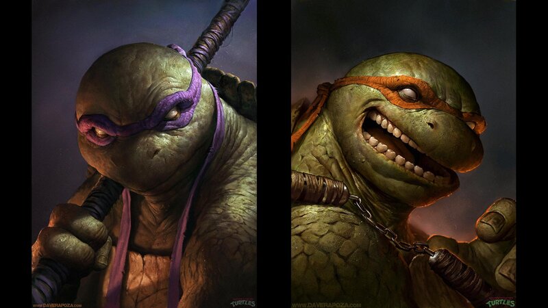 Two Turtle Warriors — Green