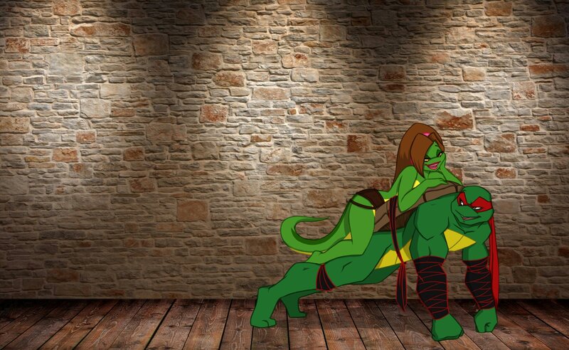 Two Turtles in a Pose