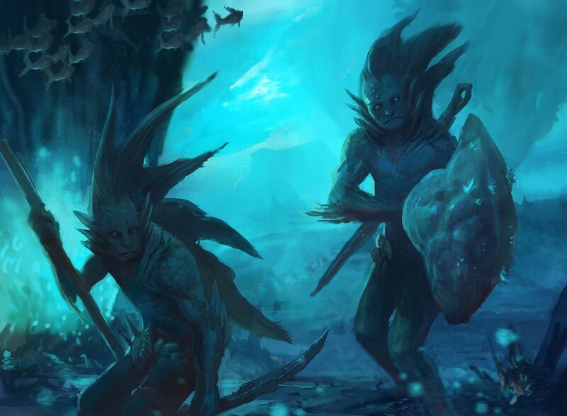 Two Underwater Creatures