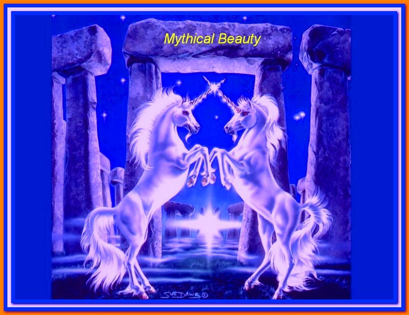Two Unicorns in Stone Arch