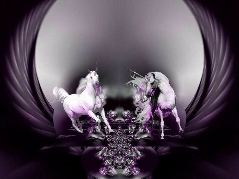 Two Unicorns in Tunnel