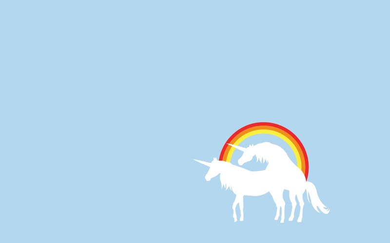 Two Unicorns Mating