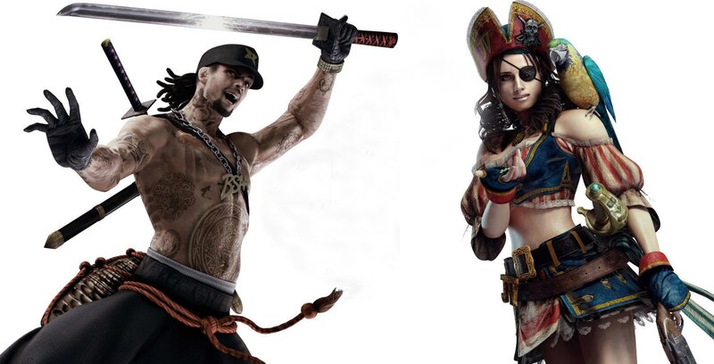 Two Video Game Characters — Black, Action