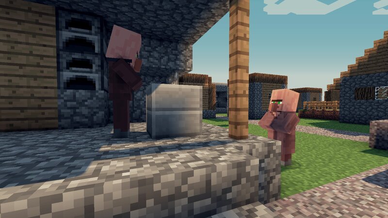 Two Villagers in a Village