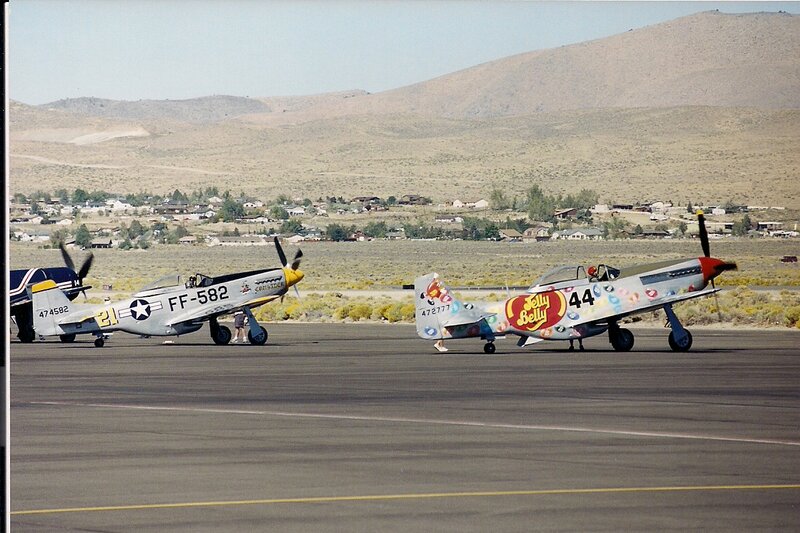 Two Vintage Airplanes — Gray, Calm
