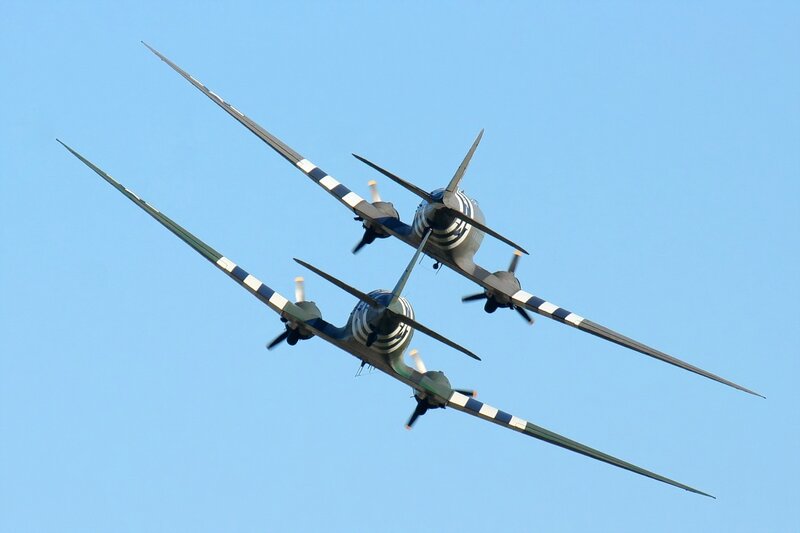 Two Vintage Airplanes
