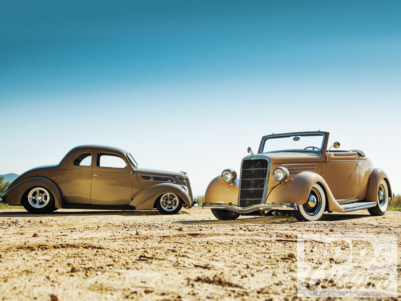Two Vintage Cars — Brown