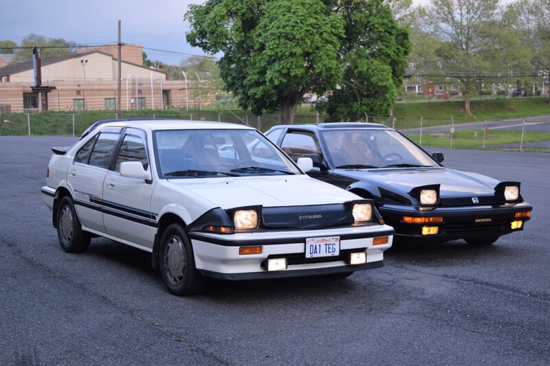 Two Vintage Hondas
