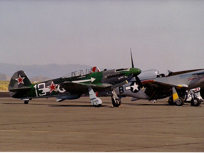 Two Vintage Military Planes — Green, Calm