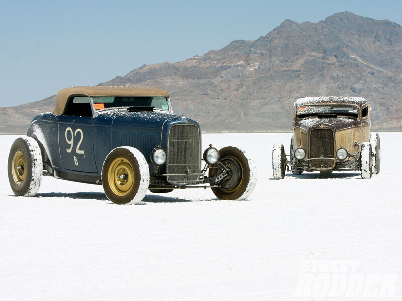 Two Vintage Race Cars