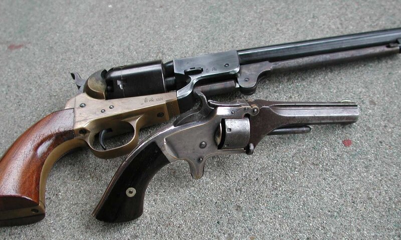 Two vintage revolvers