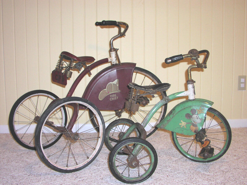 Two Vintage Tricycles