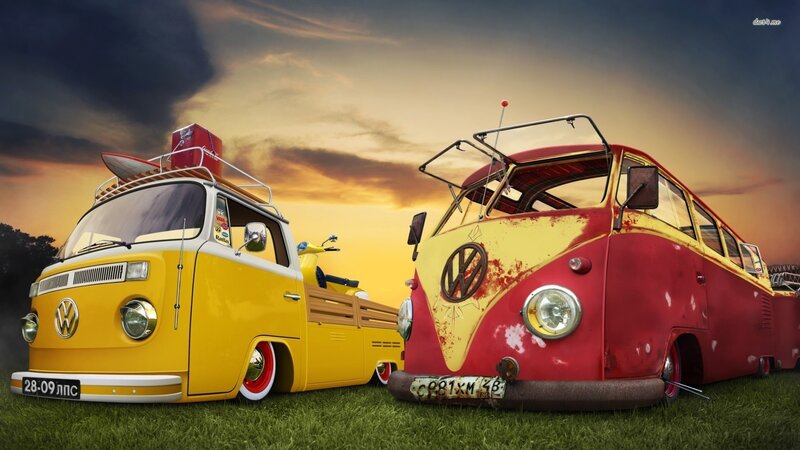 Two Vintage Vans