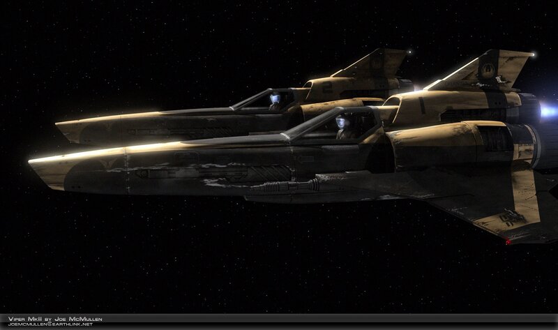Two Viper Mkii Spacecraft