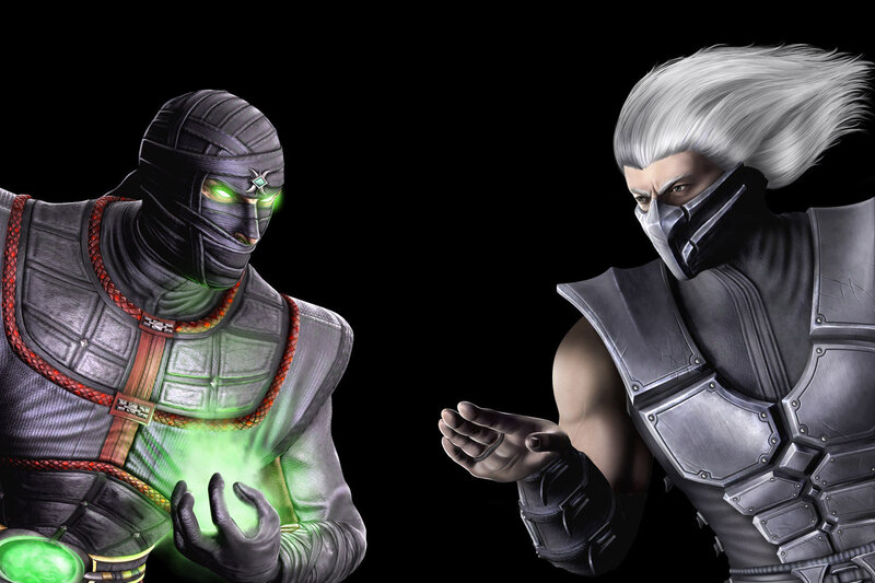 Two Warriors Facing Off — Black