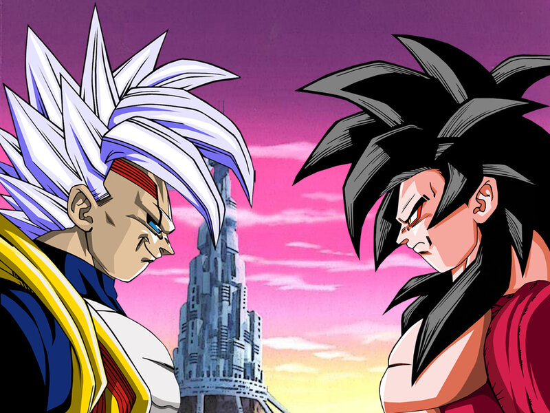 Two Warriors Facing Off — Purple