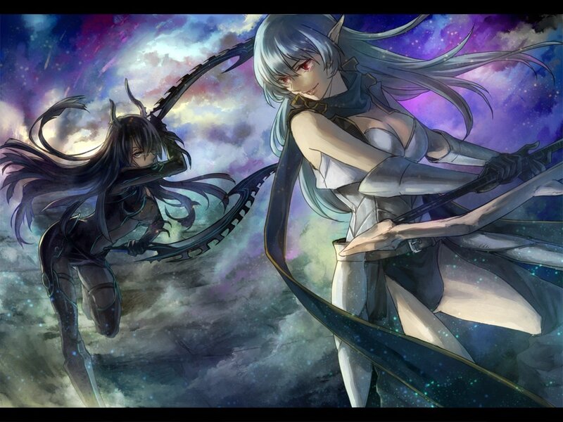 Two warriors in a cosmic battle