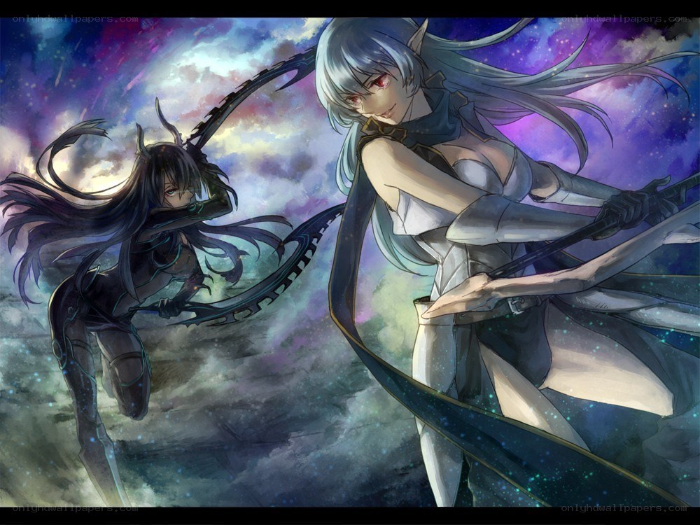 Two warriors in a cosmic battle