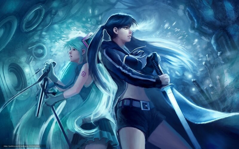 Two warriors in a futuristic setting