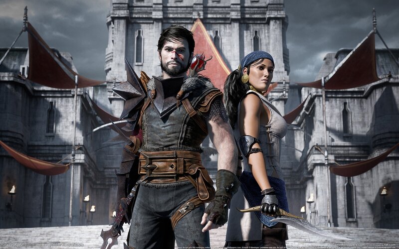 Two Warriors in Armor — Gray