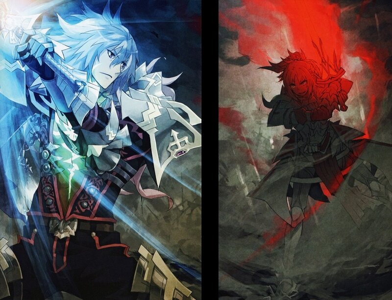 Two warriors in battle