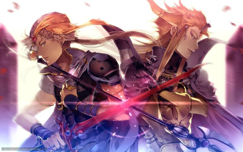 Two Warriors in Combat — Purple, Dramatic, Anime