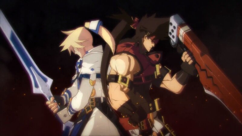 Two warriors in combat stance