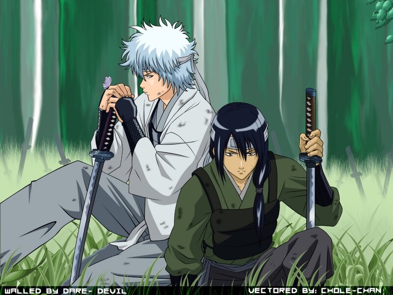 Two Warriors in Forest — Green