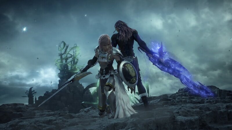 Two Warriors on a Cliff — Gray