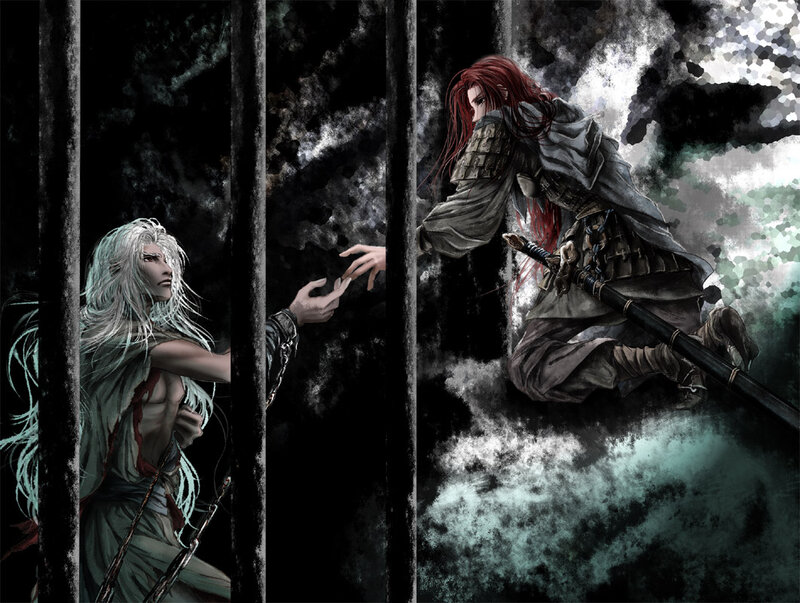 Two Warriors Reaching