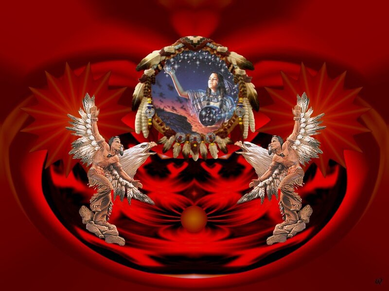 Two Warriors with Eagle Wings