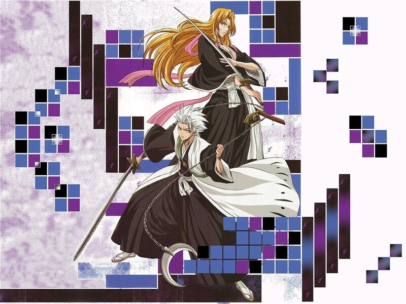 Two Warriors with Swords — Purple, Dramatic