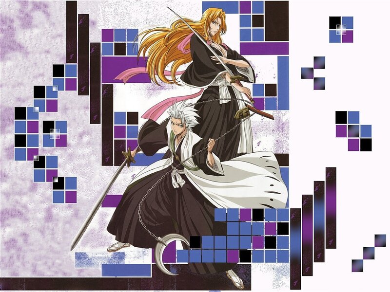 Two Warriors with Swords — Purple