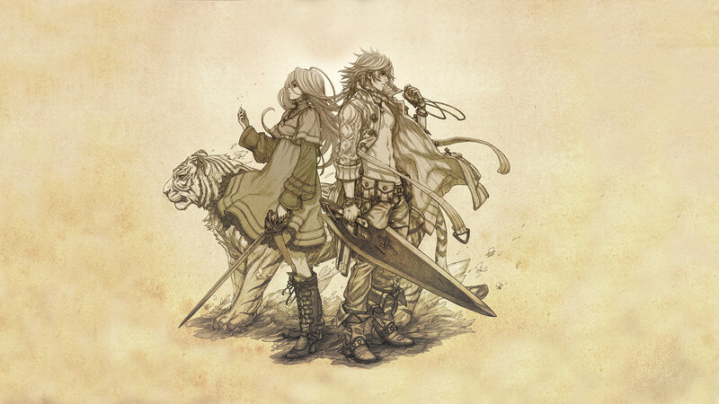 Two Warriors with Tiger