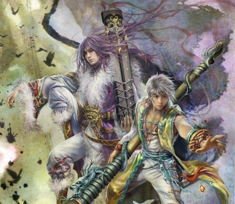 Two Warriors with Weapons