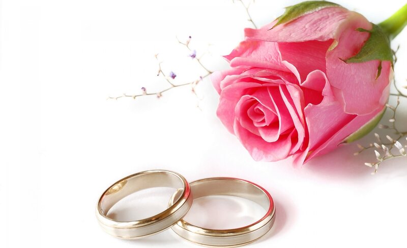 Two Wedding Rings — Pink