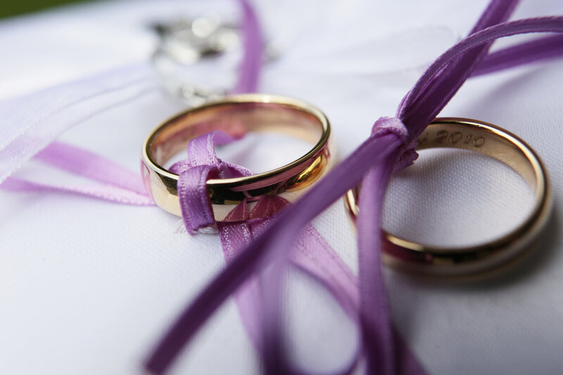 Two Wedding Rings — Purple