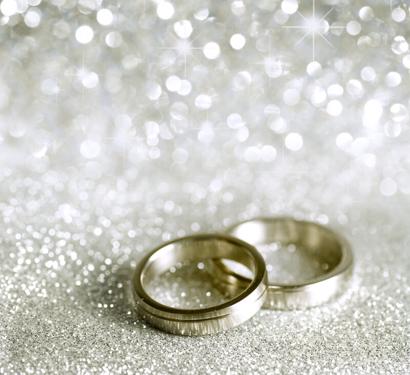 Two Wedding Rings — Silver, Celebratory