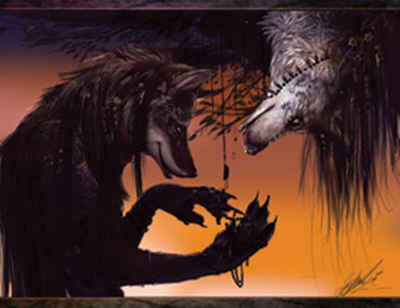 Two Werewolves Interacting