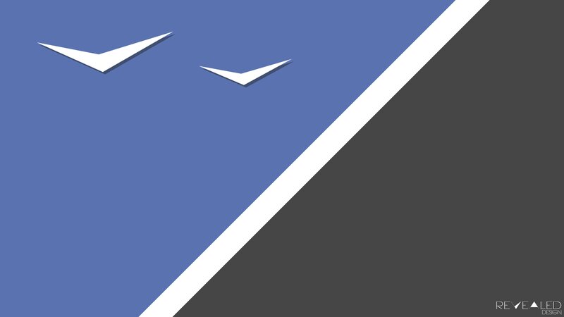 Two White Birds — Blue