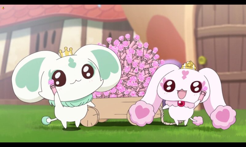 Two White Bunny Characters