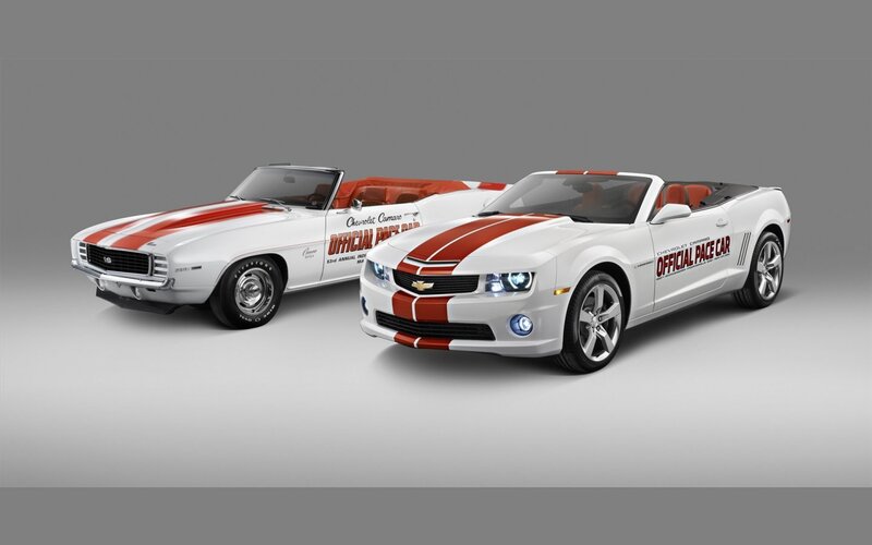 Two White Camaro Cars