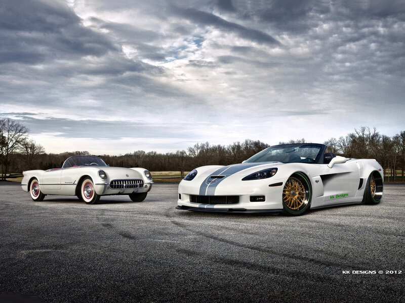 Two White Convertibles